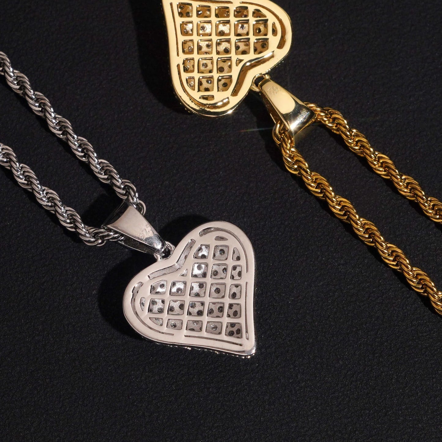 Heart Pendant 3D Moissanite