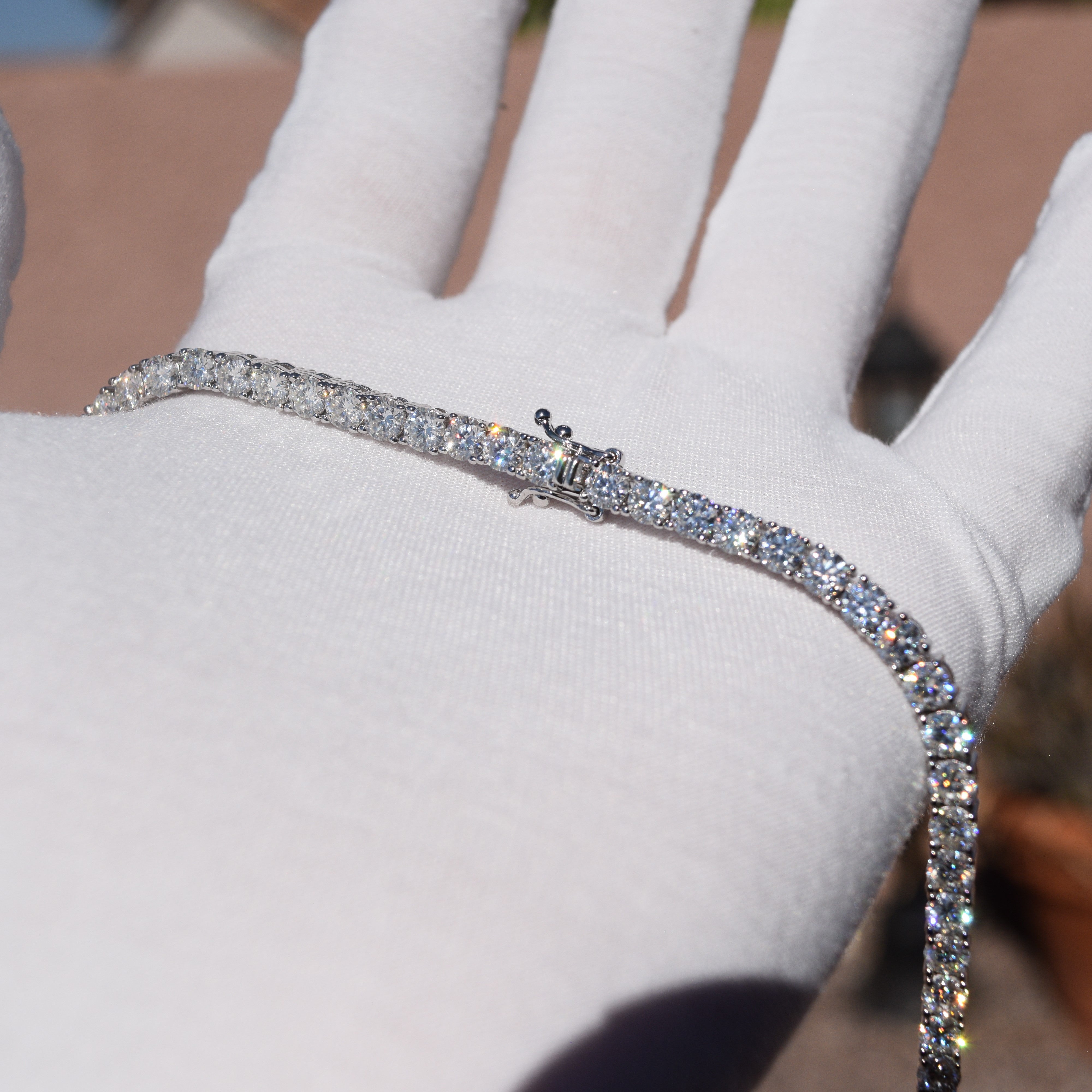 Single 3mm Moissanite Diamond Tennis Bracelet from Black Diamonds New York