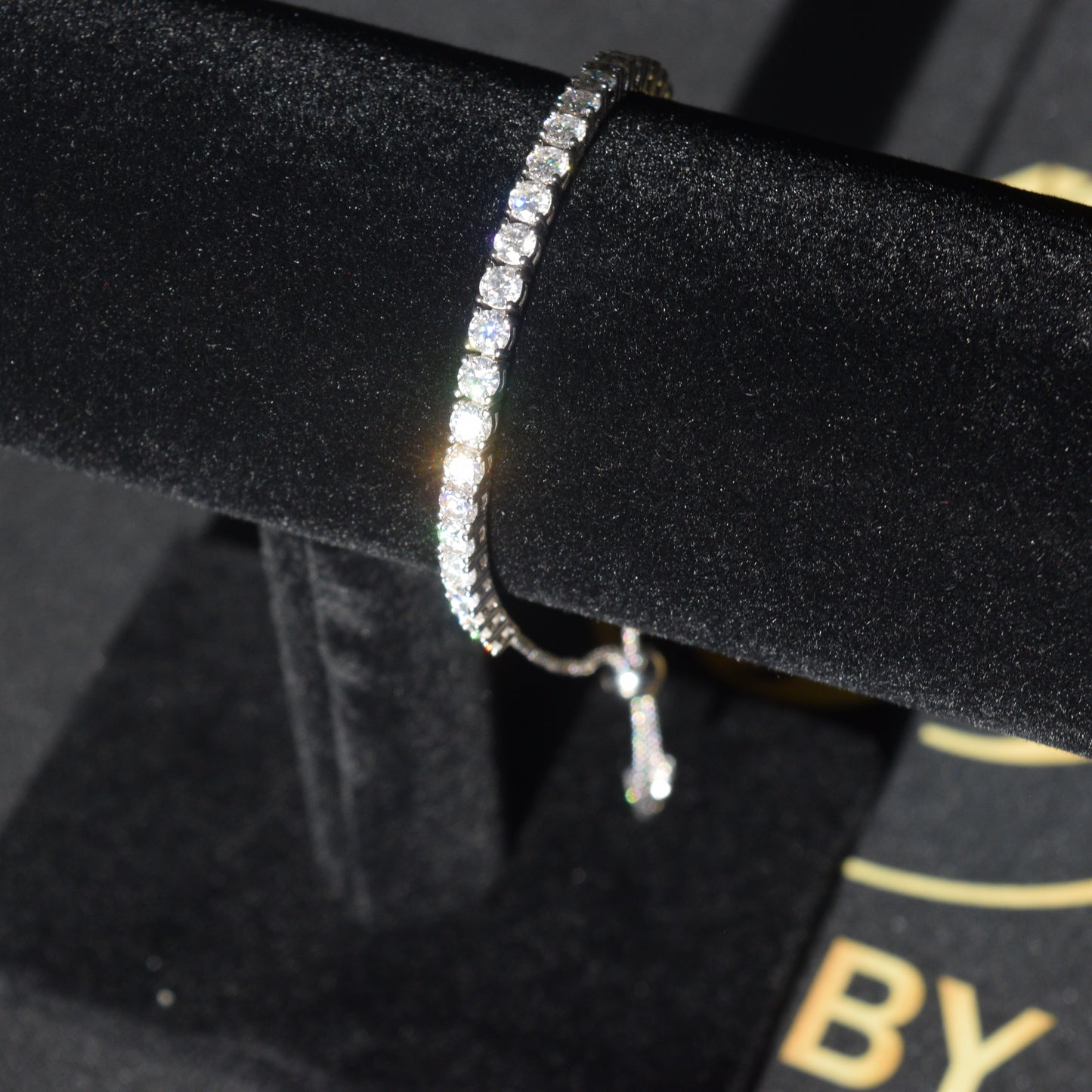 Adjustable Tennis Bracelet Moissanite