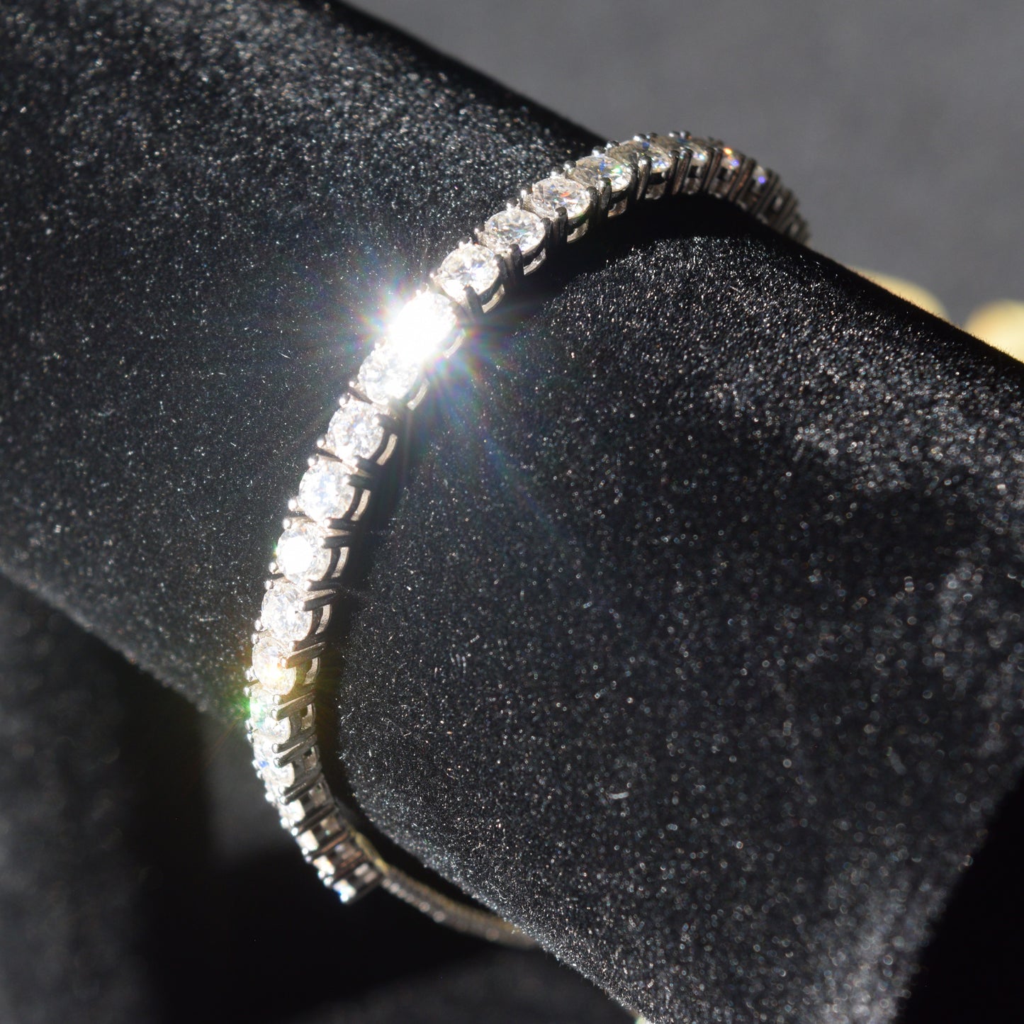 Adjustable Tennis Bracelet Moissanite