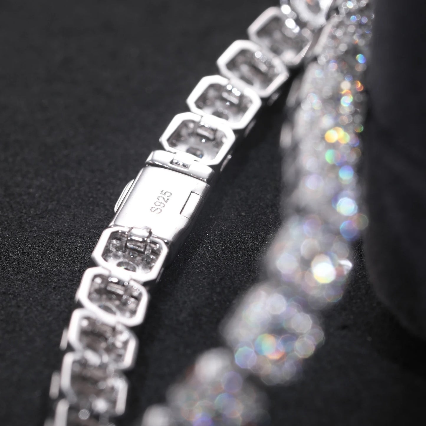 Moissanite Micro Clustered Tennis Bracelet 6mm