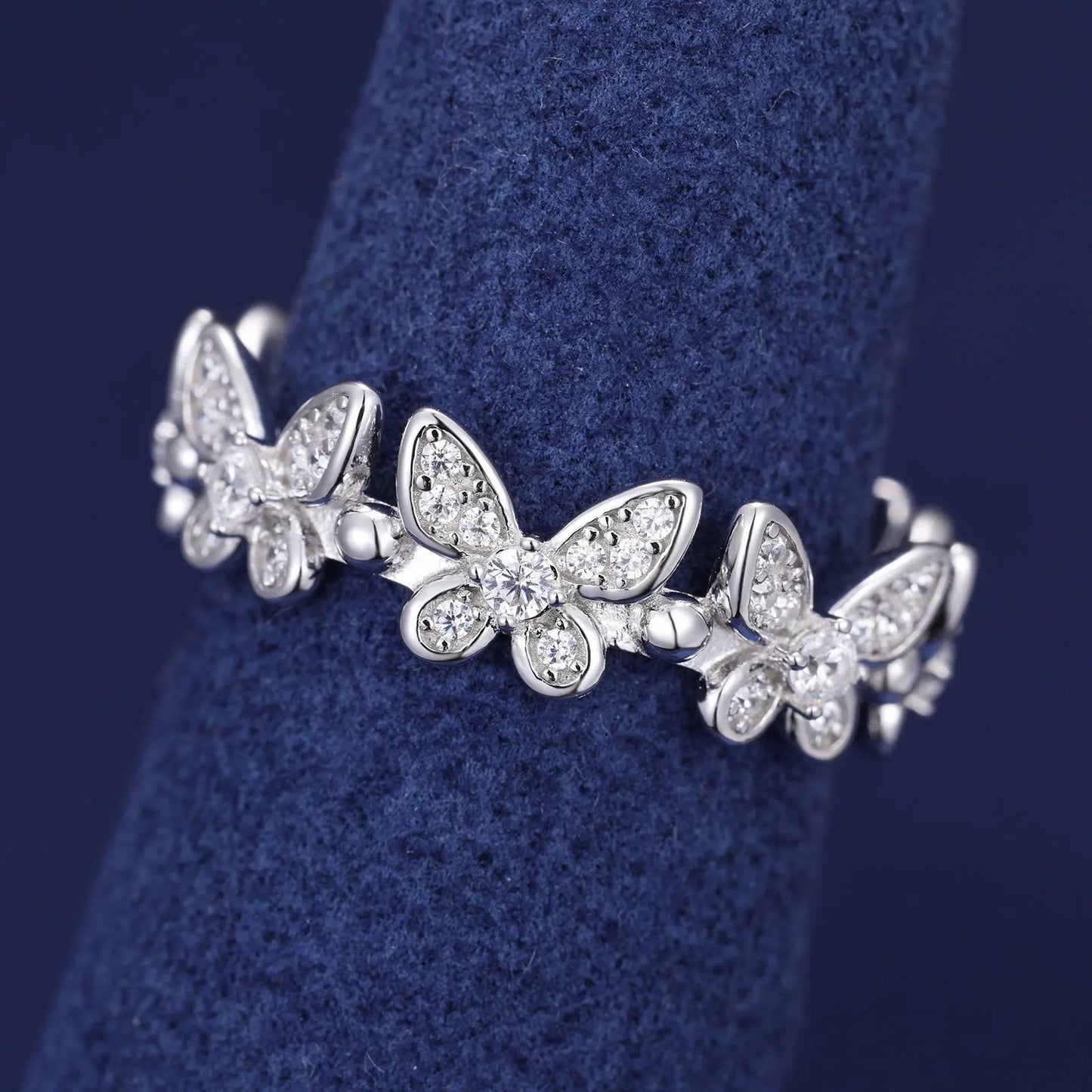 Women’s Butterfly Ring Moissanite