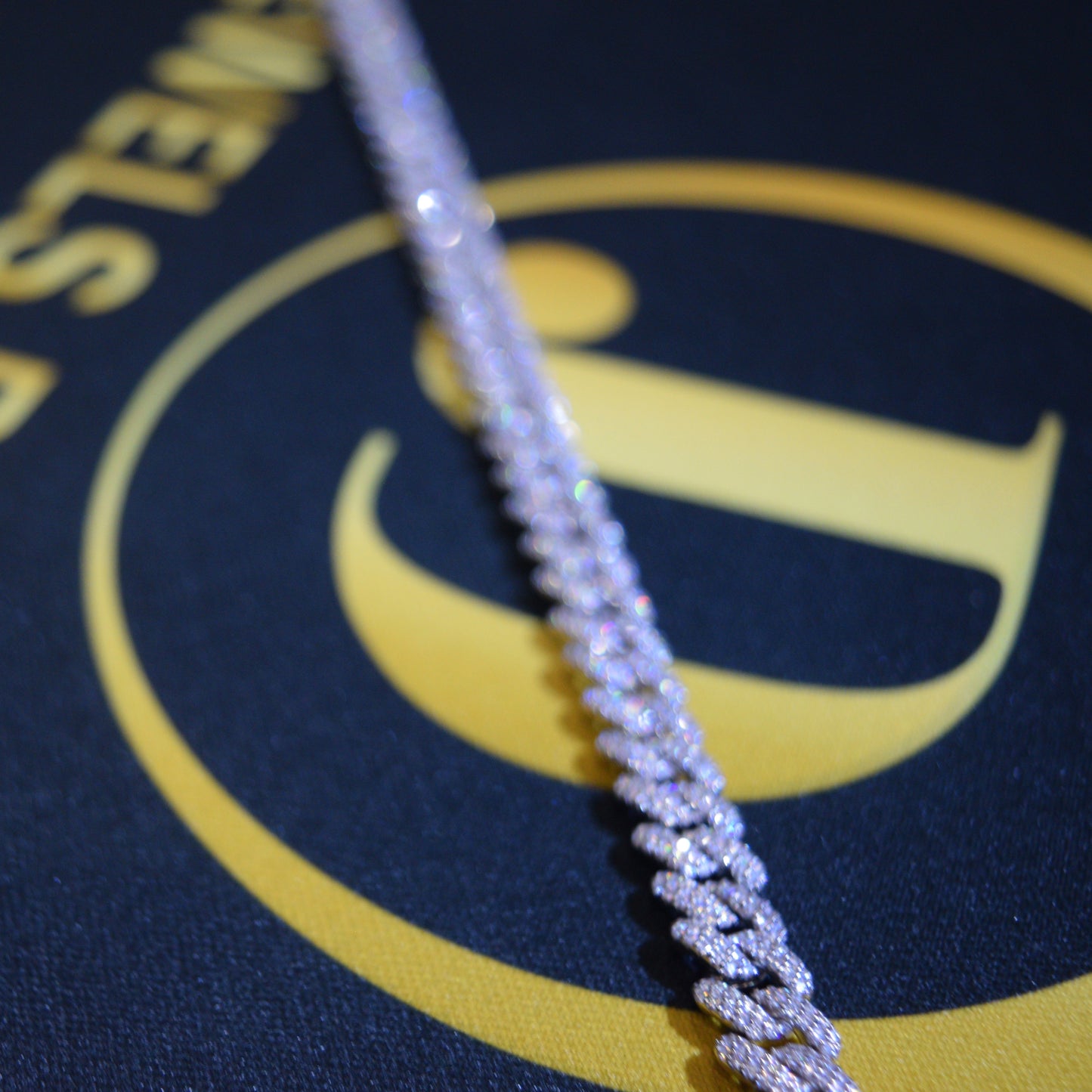 2-Row 9mm Cuban Link Necklace Moissanite